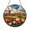 Acrylic 3.5 Inch, variant on Tulip Field Windmill Stained Glass Style Suncatcher Window Hanging Decor, Colorful Flower Field Sun Catcher Decorative Panel Art for Window Decoration, Garden Landscape Inspired Home Decor