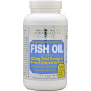 Amino Acid & Botanical Supply Fish Oil Natural Lemon 1090mg - 120 Capsules
