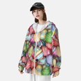 thumbnail image 3 of Kdxio Easter Eggs Print Women Men Sun Protection UPF 50+ Jackets Zip Up Long Sleeve Hoodie Hiking Lightweight with Pockets, 3 of 7