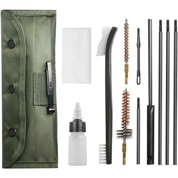 Kit de limpieza de armas, juego de cepillos, herramientas de limpieza, culata Universal para Rifle, pistola, escopeta de calibre 5,56mm, 20-25