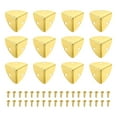 thumbnail image 1 of 12 Pcs Metal Edge Guard, 23mm Decorative Box Corner Cover, Furniture Corner Edges Protector with Mounting Screws, Gold, 1 of 6