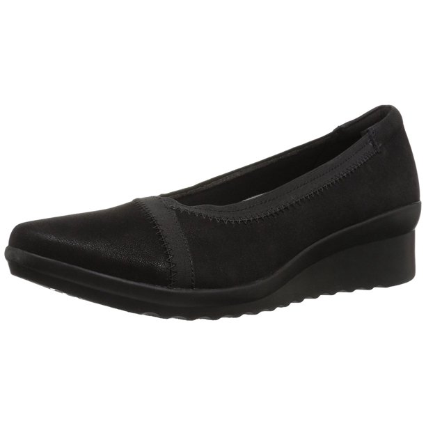 clarks women's caddell yale wedge pump