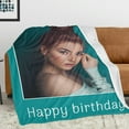 thumbnail image 3 of Personalised Blanket - Custom Blankets with Photos - Personalised Photo Blanket - Custom Fleece Blanket for Wife Husband Girlfriend Boyfriend - Personalised Picture Gift (Size Optional), 3 of 6