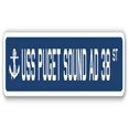 thumbnail image 1 of SignMission SSN-836-Puget Sound Ad 38 USS Puget Sound AD 38 Street Sign - US Navy Ship Veteran Sailor Gift, 1 of 1