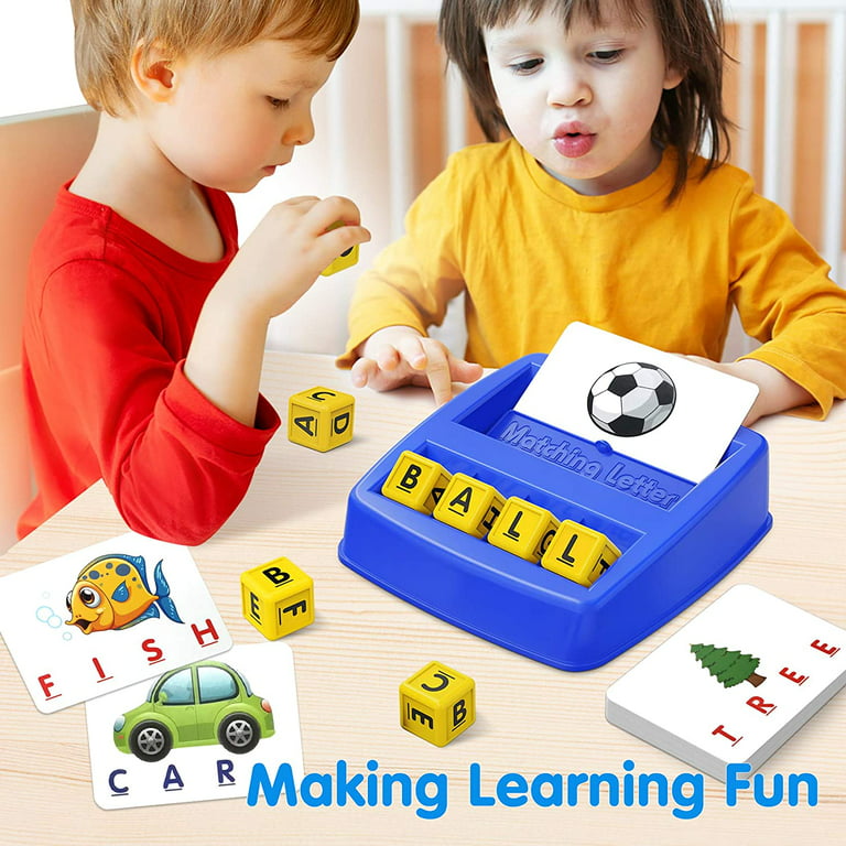 Flash Cards Matching Sight Words Alphabet & Math Board Toys for Toddlers & Kids ABC Educational Learning Montessori Stem Homeschool Kindergarten