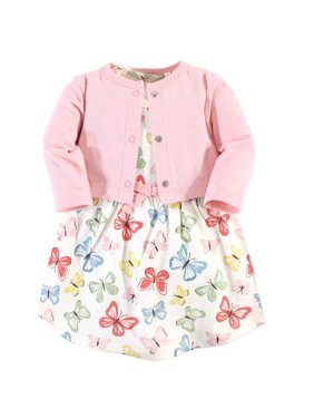 Dress and Cardigan, 2pc Outfit Set (Toddler Girls)