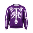thumbnail image 4 of Afdoent Sweatshirts for Men Halloween Skeleton Print Sweatshirt Casual Crewneck Long Sleeve Pullover Comfortable for Holiday Party, 4 of 4
