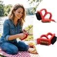 thumbnail image 2 of BBQ Grill Cleaning Brush 3-in-1 Grill Scrubber with Nylon Bristles and Scraper Ergonomic Grilling Cleaner Tool for All Grill Types Outdoor Cooking Camping, 2 of 7