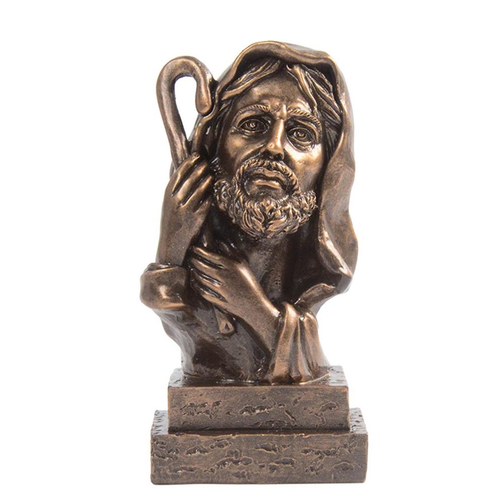 GOTIDA Jesus Resin Statue Jesus Bust Sculpture Religious Figurines