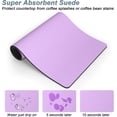 thumbnail image 3 of Coffee Mat, 16" x 24" Coffee Bar Mats for Espresso Machine Station Accessories and Organizer, Hide Stain Rubber Backed Absorbent Dish Drying Pad for Kitchen Counter, Cute Bar Decor Pad, Purple, 3 of 7