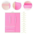 thumbnail image 6 of 1 Set Mini Doll Wardrobe Closet with Clothes Hangers Doll Clothes Storage Furniture for Dollhouse Accessories, 6 of 8
