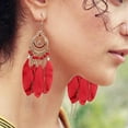 thumbnail image 5 of Earrings for Women Vintage Boho Feather Earrings Long Feather Earrings Earrings Bohemian Jewelry for Women, 5 of 6