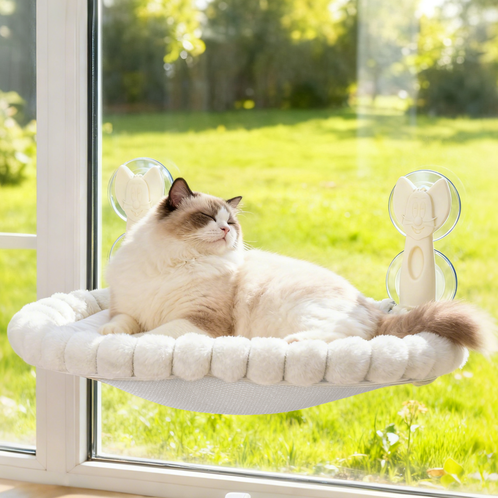 Euqvunn Cat Window Perch with Metal Frame photo 1