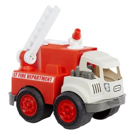 Little Tikes Dirt Diggers Fire Rescue Truck, Toy Play Vehicle with Ladder & Water Hose, Indoor and Outdoor Pretend Play, Red, For Kids & Toddlers, Boys &Girls Ages 2 3 4+ Year Old