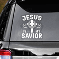 thumbnail image 2 of Lotusprinthandmade Jesus Christian Transparent Vinyl Decal 4 Sizes (12x12 Inches), Jesus Decal, 2 of 4