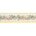 thumbnail image 3 of Fond d'Écran Préencollé Bord - Rose Floral, Rouge, Roses Bleues sur le Mur de Vigne Bord Rétro Design, 15 Pi x 5,25 Po (4.57M x 13.34cm), 3 of 5