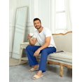 thumbnail image 2 of EKOUAER Men's Pajama Pants Plaid Pj Lounge Pants Soft PJ Bottoms with Pockets & Drawstring, 2 of 5