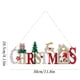 thumbnail image 3 of Wmhnj Letrero de madera de Feliz Navidad para puerta con colgador de cuerda. Decoracin navideña de bienvenida para puerta principal, pared o valla., 3 of 7