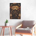 thumbnail image 6 of 16x24 inch Canvas Hanging Picture Punk Bear,Cafes,Man Cave,Club,Nursery Decor Posters & Prints,For Punk Lovers Funny Gifts,Exquisite Punk Bear Retro Art Paintings Canvas,For Bedroom,Bar,Cafe, 6 of 6