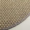 thumbnail image 3 of SAFAVIEH Natural Fiber Arbor Bordered Area Rug, Natural/Gray, 6' x 8' Oval - Coastal Design, Natural & Grey, Seagrass, Ideal for Entryway, Kitchen, Living Room, Office, 3 of 10