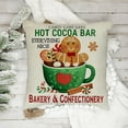 thumbnail image 5 of Christmas Gingerbread Man House Decorative Throw Pillow Cover 16x16 Set of 4, Xmas Bakery Hot Cocoa Porch Patio Outdoor Pillowcase, Winter Holiday Baking Lover Gifts Cushion Case Home Decor, 5 of 5