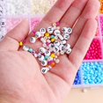 thumbnail image 3 of 4mm24 Grid Boxed Colorful Letter Beads Glass Rice Beads Diy Material, 3 of 3