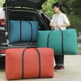 thumbnail image 3 of Foldable Quilt Storage Bag Large Capacity Handheld Luggage Bag Portable Travel Clothes Storage Organizer Zipper Unisex Tote Bag 150L, 3 of 6