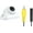RCA Head, variant on Applicable to Car Reversing Rearview Camera HD Night 1080P Video Camera with WDR IMAX307 Chip Adjustable 360° Rotating White Camera(Aviation Head)
