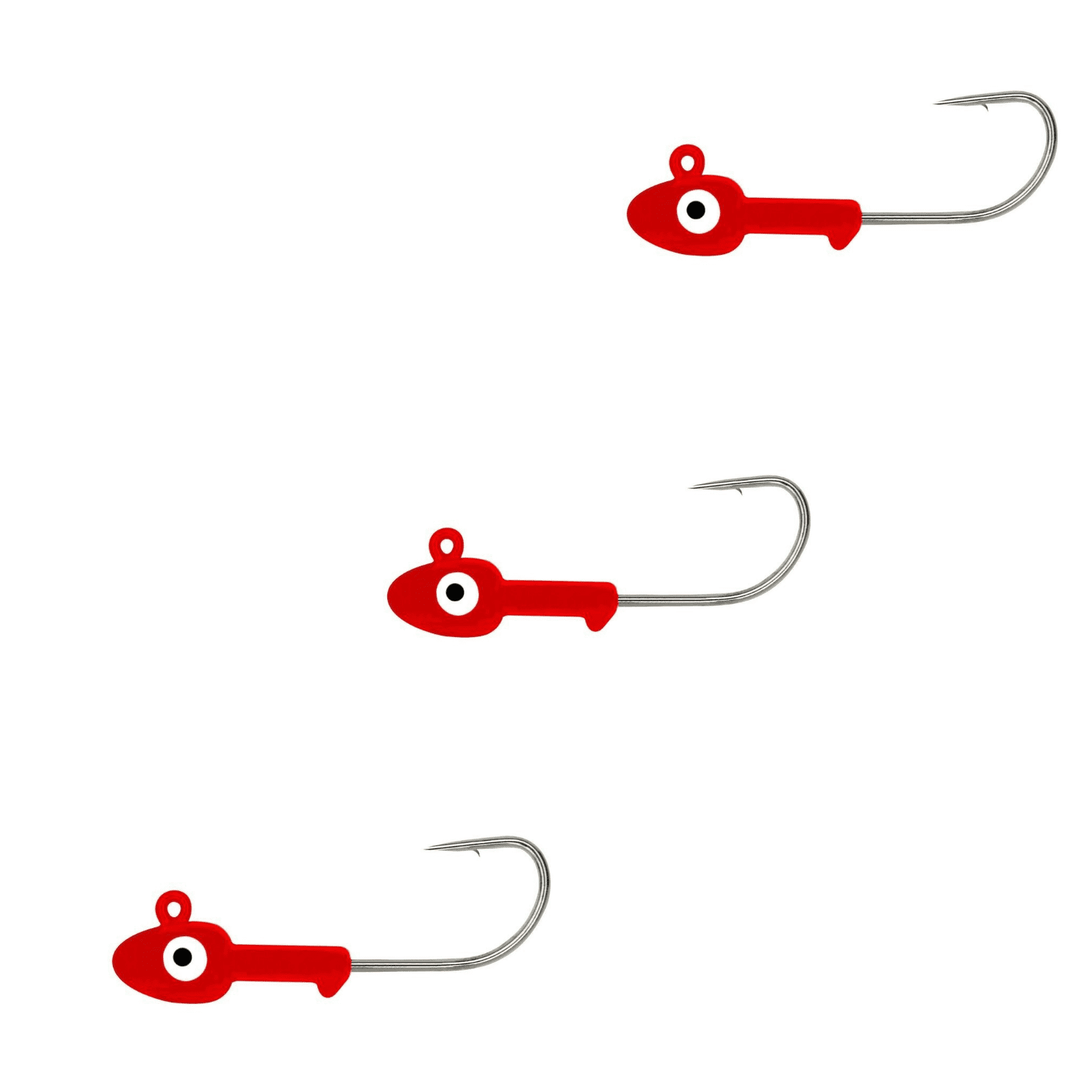(2 pack) Tsunami Lead Jig Head Fishing Lure 3/8 oz. – Red