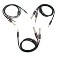 thumbnail image 3 of 3.5 to 6.35 Audio Cable Good Contact Cable with Dual Performance Easy to Apply Adapter Wire Aluminum Alloy Shell Strong Tensile Resistance 2M, 3 of 6