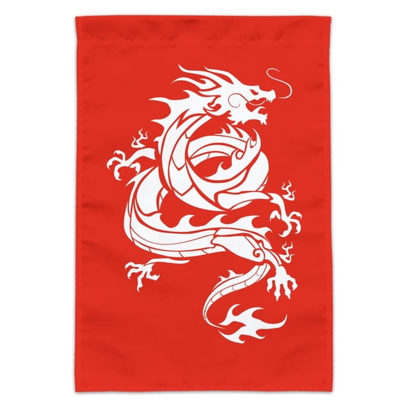 Tribal Dragon Asian Garden Yard Flag