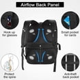 thumbnail image 4 of Extra Large Travel 17.3 Inch Laptop Backpack Water Resistant Business Gaming Computer Backpack with USB Charging Port Earphone Hole College School Bookbag, 4 of 8