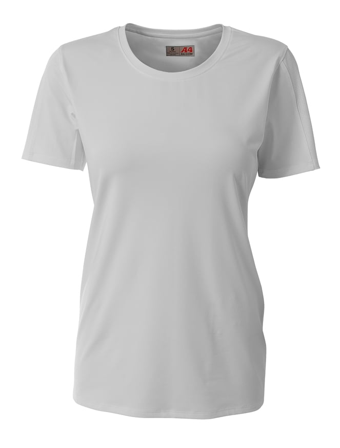 A4 Spike Short Sleeve Volleyball Jersey For Women in Silver | NW3014