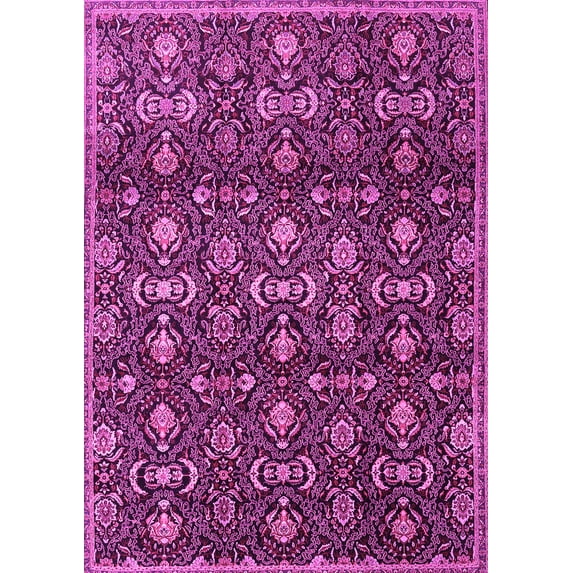 Ahgly Company Indoor Rectangle Persian Pink Traditional Area Rugs, 2' x 4'