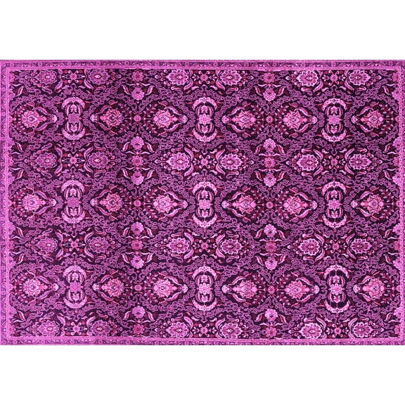 Ahgly Company Indoor Rectangle Persian Pink Traditional Area Rugs, 5' x 7'
