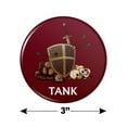 thumbnail image 3 of Tank Warrior RPG MMORPG Class Role Playing Game Kitchen Refrigerator Locker Button Magnet, 3 of 5