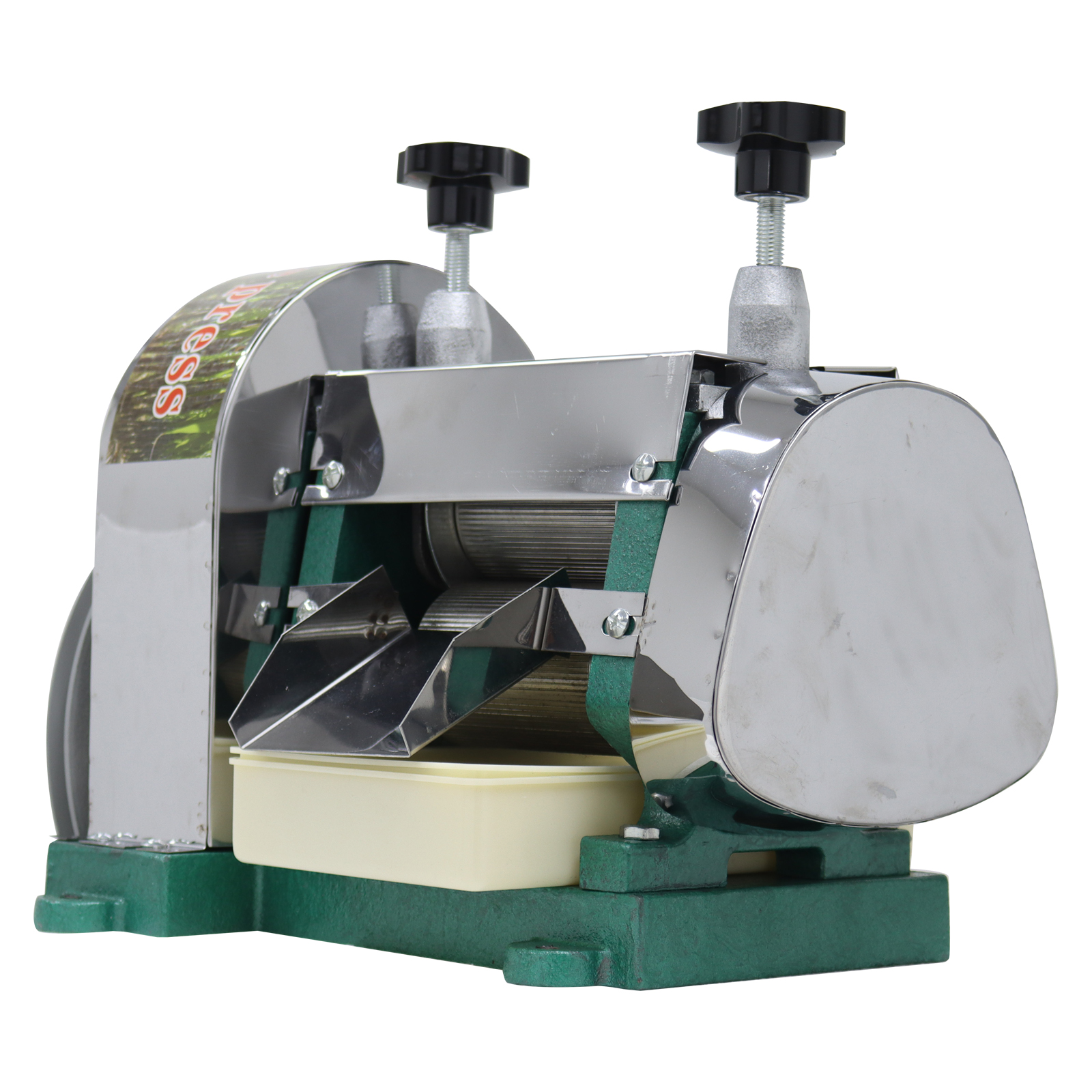 Techtongda Sugar Cane Juicer Manual Sugarcane Juice Machine Sugar Cane Juice Squeezer with 2 Knives