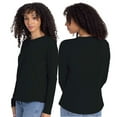 thumbnail image 2 of Next Level Women's Long Sleeve T-Shirt, Heavy Tee Shirt 100% Ring-Spun Cotton Durable Crewneck Tee (Red+White 2 Pack, 2XL), 2 of 7