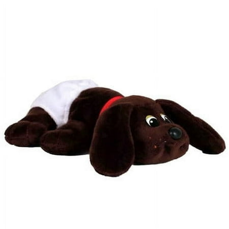 Pound Puppies Classic 80's Collection Fuzzy Ears Dark Brown Plush