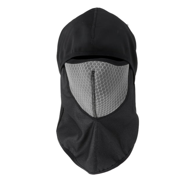Cubierta elástica del calentador del cuello de la bicicleta del filtro de la máscara facial a prueba de viento al aire libre elástica gris Baoblaze Máscara de ciclismo