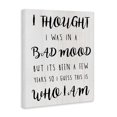 thumbnail image 2 of Stupell Industries Traditional Sassy Bad Mood Attitude Canvas Art, 36 x 48, by Lil' Rue, 2 of 7
