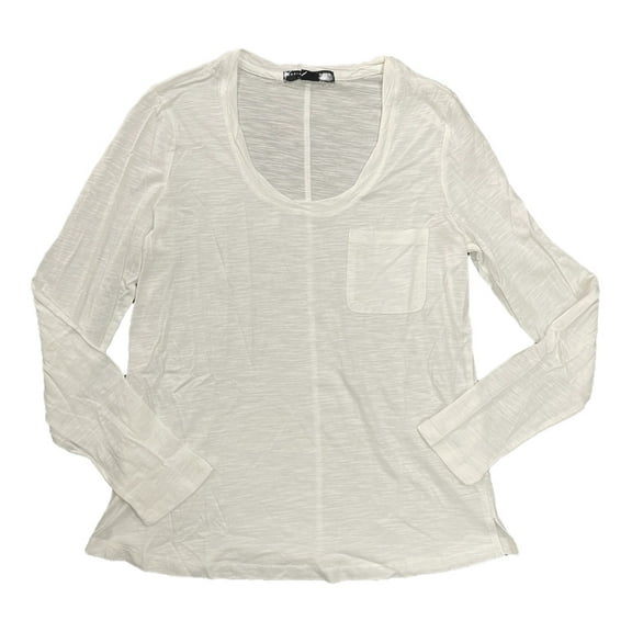 Social Standard by Sanctuary Women's Dylan Scoop Neck Tee (White, XL)