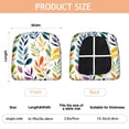thumbnail image 3 of Colorful Leaves Pattern Seat Covers for Dining Room Chairs Set Of 4,Stretch Printed Washable Chair Seat Cover with Elastic Ties and Button,Removable Waterproof Couch Cushion Covers, 3 of 6
