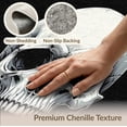 thumbnail image 6 of ODIKA 8'x10' Washable Area Rug Gothic Skull Ghost Horror Vintage Scroll Filigree Border Motif for Dining Room, Large Office, Lounge, Non-Slip Chair-Friendly Mat, 6 of 7