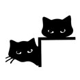thumbnail image 3 of Letrero Esquina Puerta Metal para Gato Halloween Regalos Fiesta (2 Cabezas Gato), 3 of 4