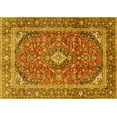 thumbnail image 1 of Ahgly Company Machine Washable Indoor Rectangle Persian Yellow Traditional Area Rugs, 2' x 5', 1 of 4