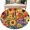 Yellow, variant on Round Rugs 5Ft, Colorful Flowers Round Area Rug Washable Indoor Throw Carpet, Farmhouse Sunflower Daisy Soft Non Slip Circle Rug for Cabinet Bathroom Home Decor Aesthetic