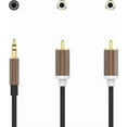 thumbnail image 2 of Stereo Audio Y Cord Cable Headphone Jack Plug 3.5Mm Aux Red White Rca Plugs, 2 of 6