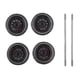 thumbnail image 2 of Paquete de 4 ruedas y neumáticos para vehículos modificados a escala 1:64, de metal fundido. Juguete general. estilo 5, 2 of 6