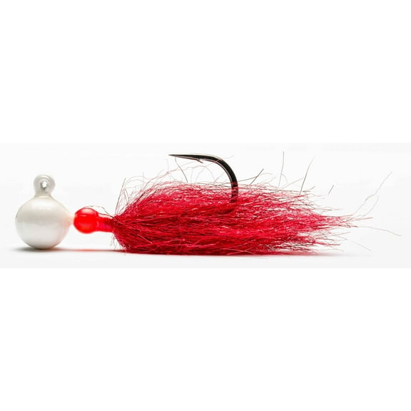 Mustad SBJ-1/4-PR-1 Sink It Series Jig Pearl-Anadro Red 1/4oz - SBJ-1/4-PR-1